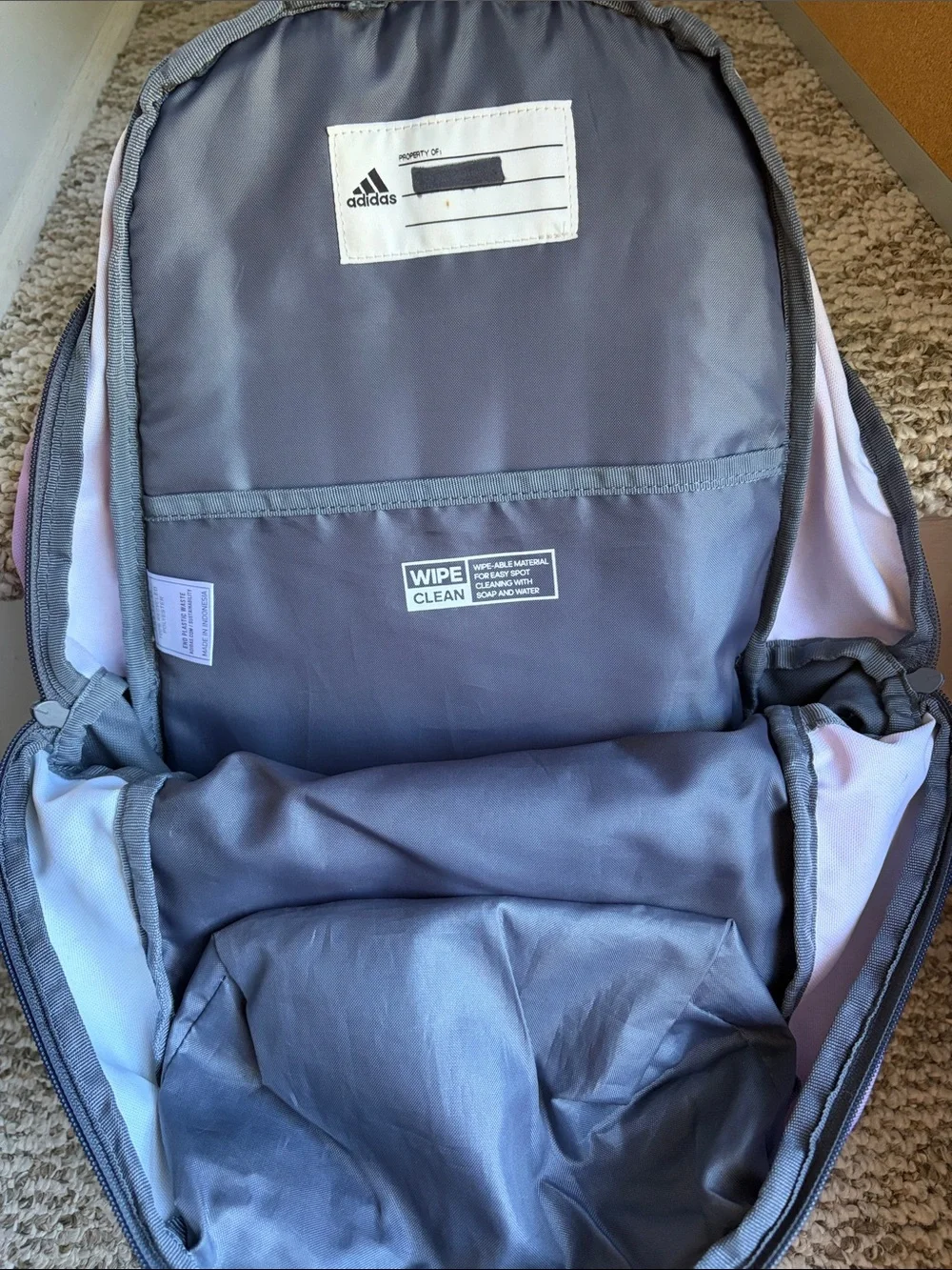 adidas Kids Gradient Pink Purple Blue Backpack